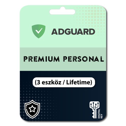 AdGuard Premium Personal (3 eszköz / Lifetime)