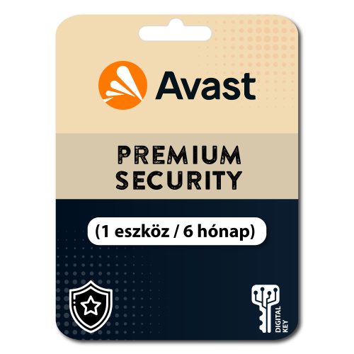 Avast Premium Security (1 eszköz / 6 hónap)
