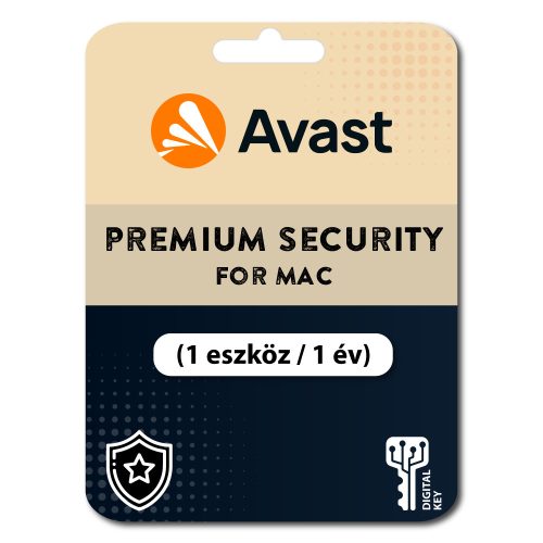 Avast Premium Security for MAC (1 eszköz / 1 év)