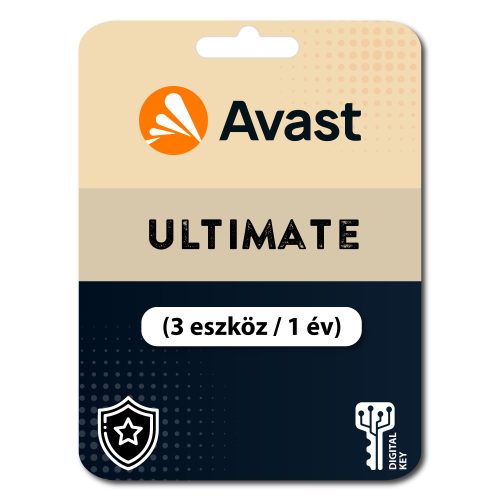 Avast Ultimate (3 eszköz / 1 év)