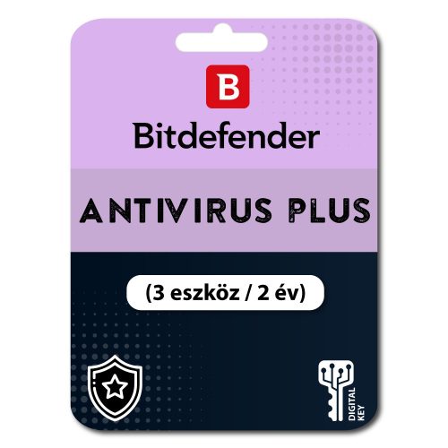 Bitdefender Antivirus Plus (3 eszköz / 2 év)
