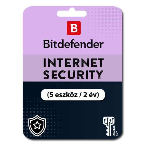 Bitdefender Internet Security (5 eszköz / 2 év)