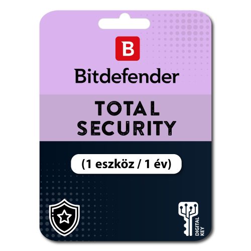 Bitdefender Total Security (1 eszköz / 1 év)