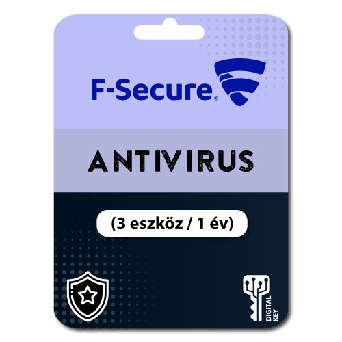 F-Secure Antivirus (EU) (3 eszköz / 1 év)