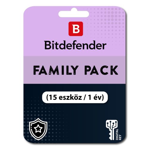 Bitdefender Family Pack (15 eszköz / 1 év)