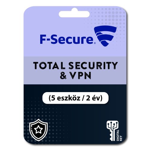 F-Secure Total Security & VPN (5 eszköz / 2 év)