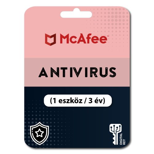 McAfee AntiVirus (1 eszköz / 3 év)
