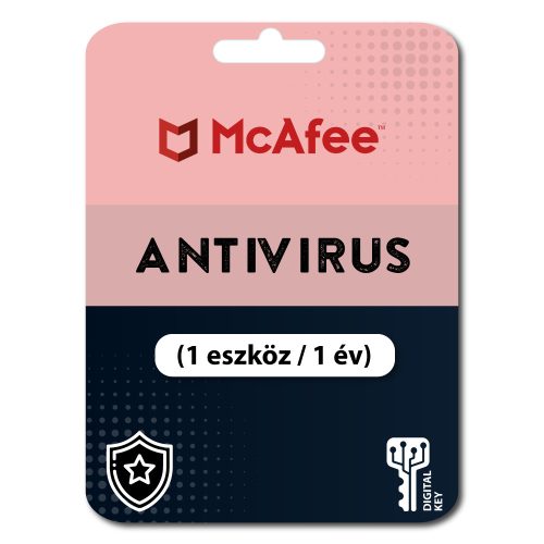 McAfee Antivirus (1 eszköz / 1 év)