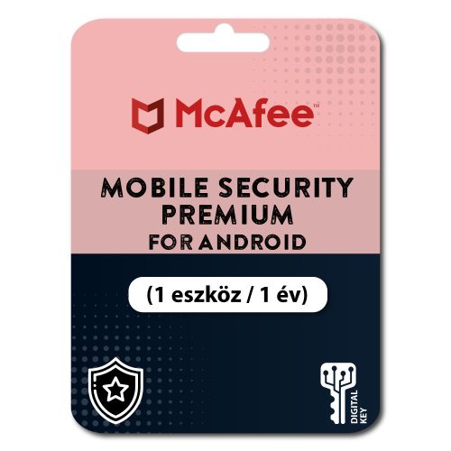 McAfee Mobile Security Premium for Android (1 eszköz / 1 év)