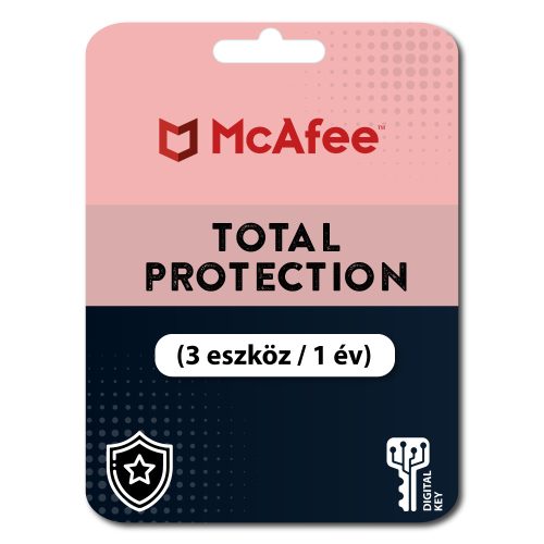 McAfee Total Protection (3 eszköz / 1 év)