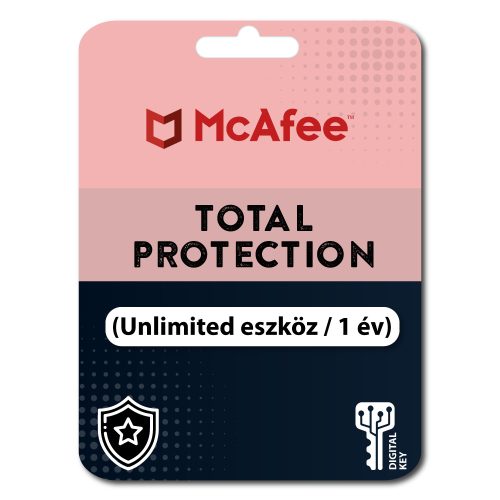 McAfee Total Protection (Unlimted eszköz / 1 év)