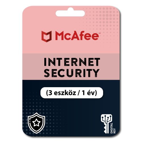 McAfee Internet Security (3 eszköz / 1 év)