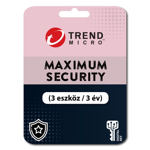 Trend Micro Maximum Security (3 eszköz / 3 év)