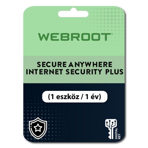 Webroot SecureAnywhere Internet Security Plus (1 eszköz / 1 év)